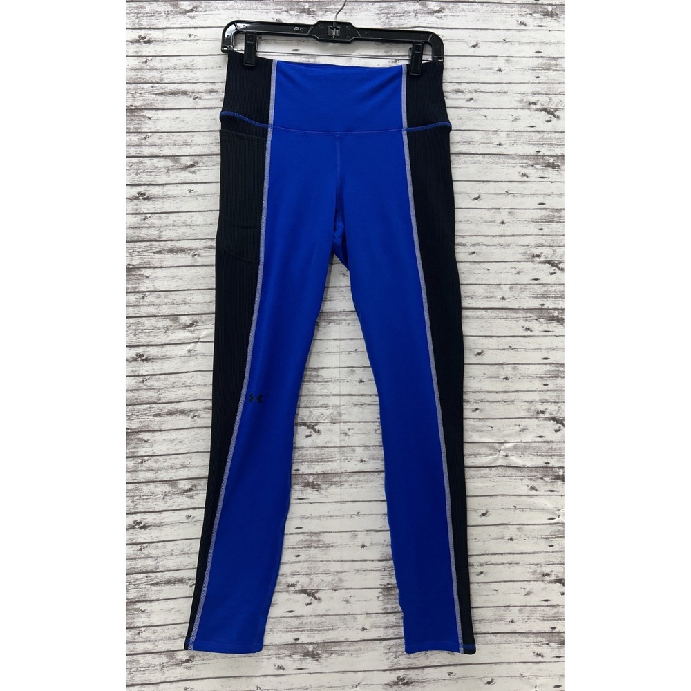 Under Armour Women's Medium Train CW Leg No Baselayer Bottoms Leggings Blue NEW